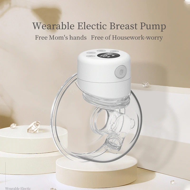 Electric Breast Pump Wearable Armrest Free Portable All-in-One Breast Pump