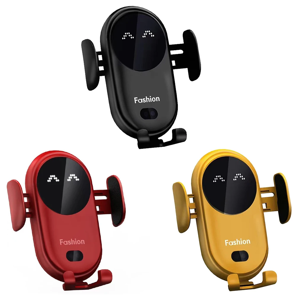 S11 10W QI Wireless Car Charger Intelligent Infrared Sensor Mobile Phone Holder Bracket for Air Vent Mount |