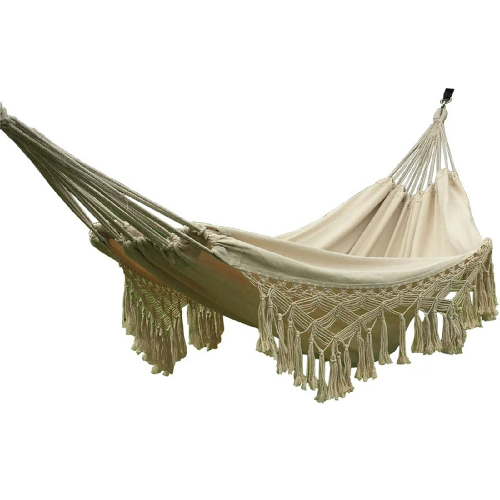 Portable Hammock Garden Sleeping Bed Tassel Design Hanging Bed For Indoor Outdoor