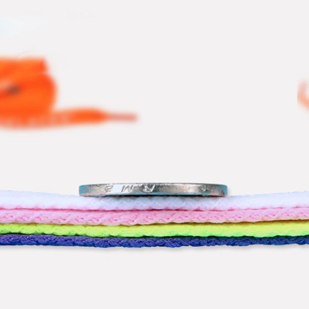 1 Pair 120cm  New Letter Printed Laces 0.8cm Width Canvas Sneakers Shoelace Polyester Flat Rope Shoe Laces Sport Running Strings