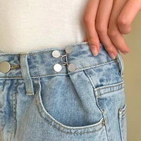 diy invisible adjust button metal jeans waist removable buckle no nails waist button detachable button waist adjustment button