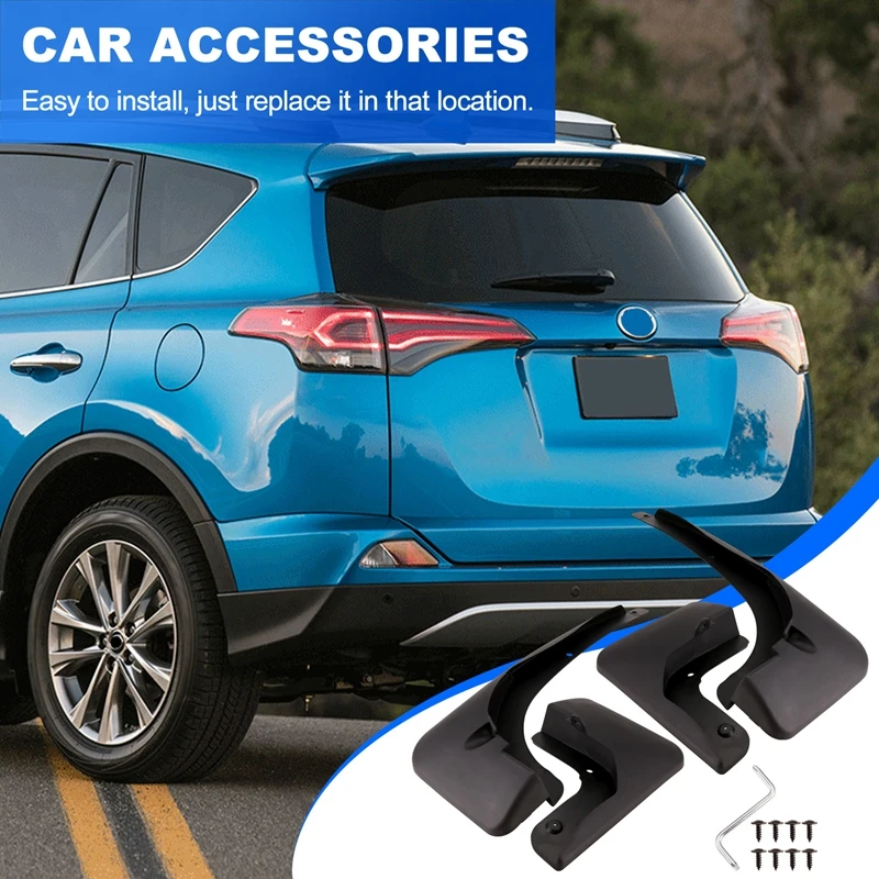 Автомобильное крыло защита от воды мягкая кожа крыла для Toyota RAV4 XA40 2013 2014 2015