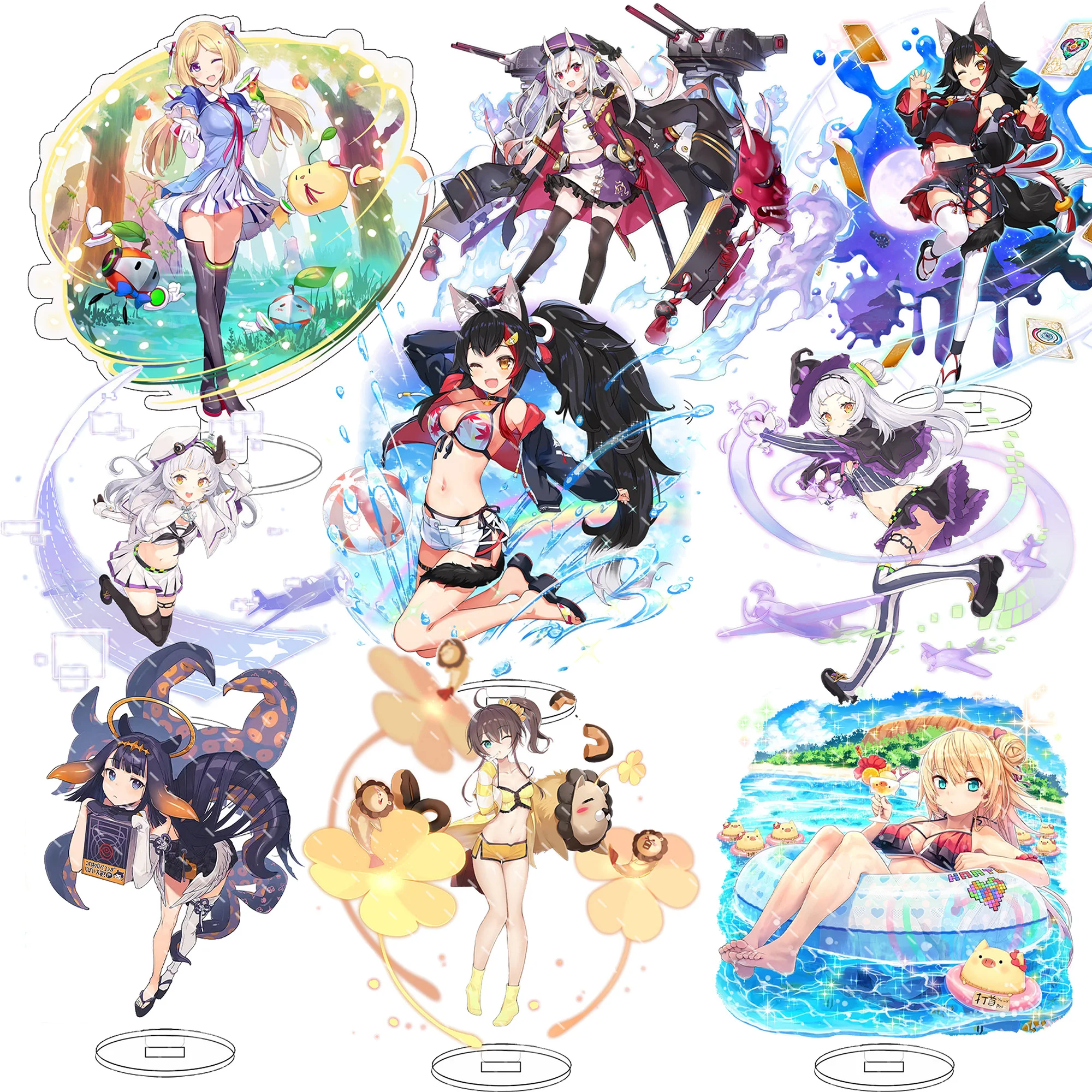 

Anime Model Cutey Figure Hololive Vtuber Acrylic Usada Pekora Uruha Rushia Hosimati Suisei Inugami Korone Bags Stand Fans Gift