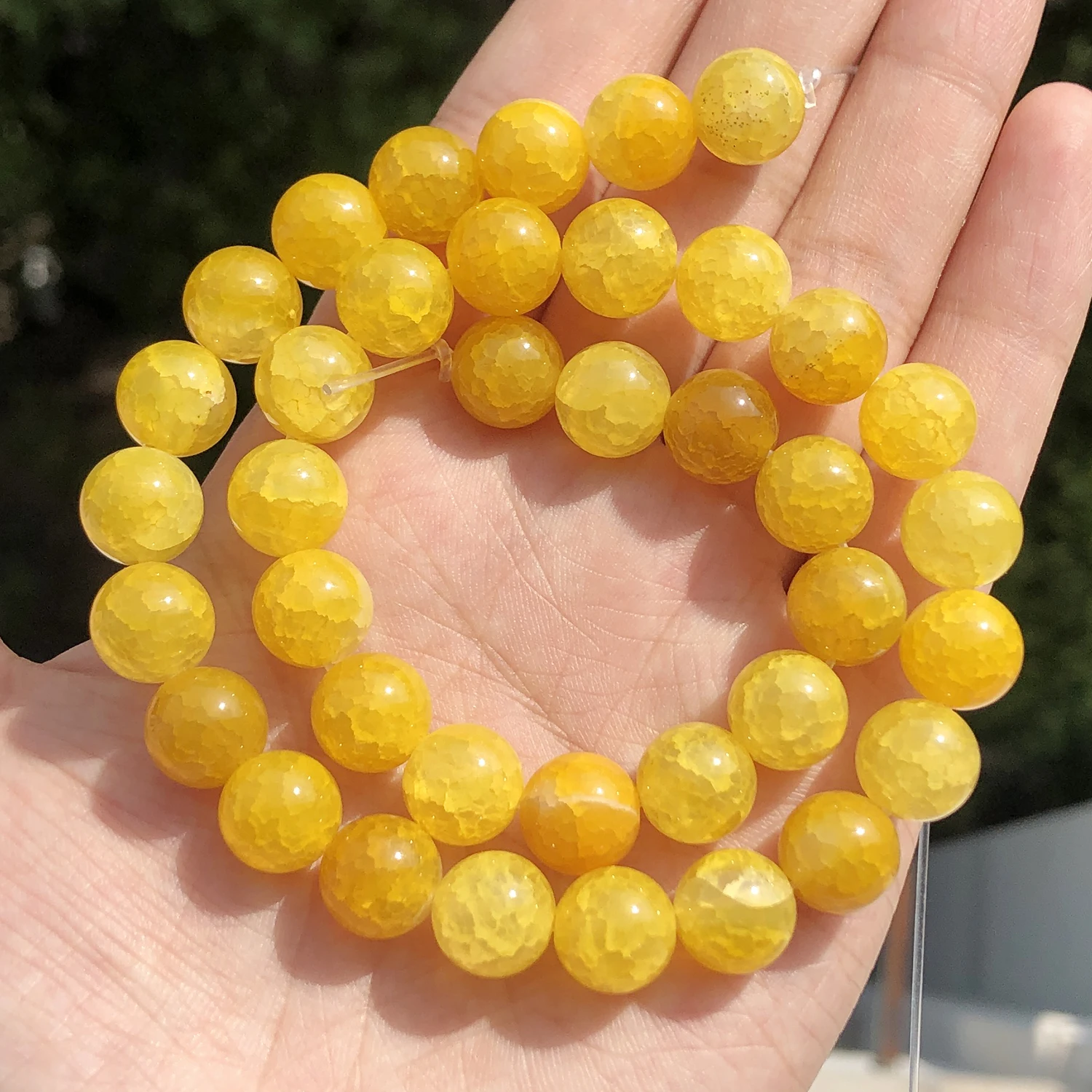 Бусины из натурального желтого агата 6 8 10 мм