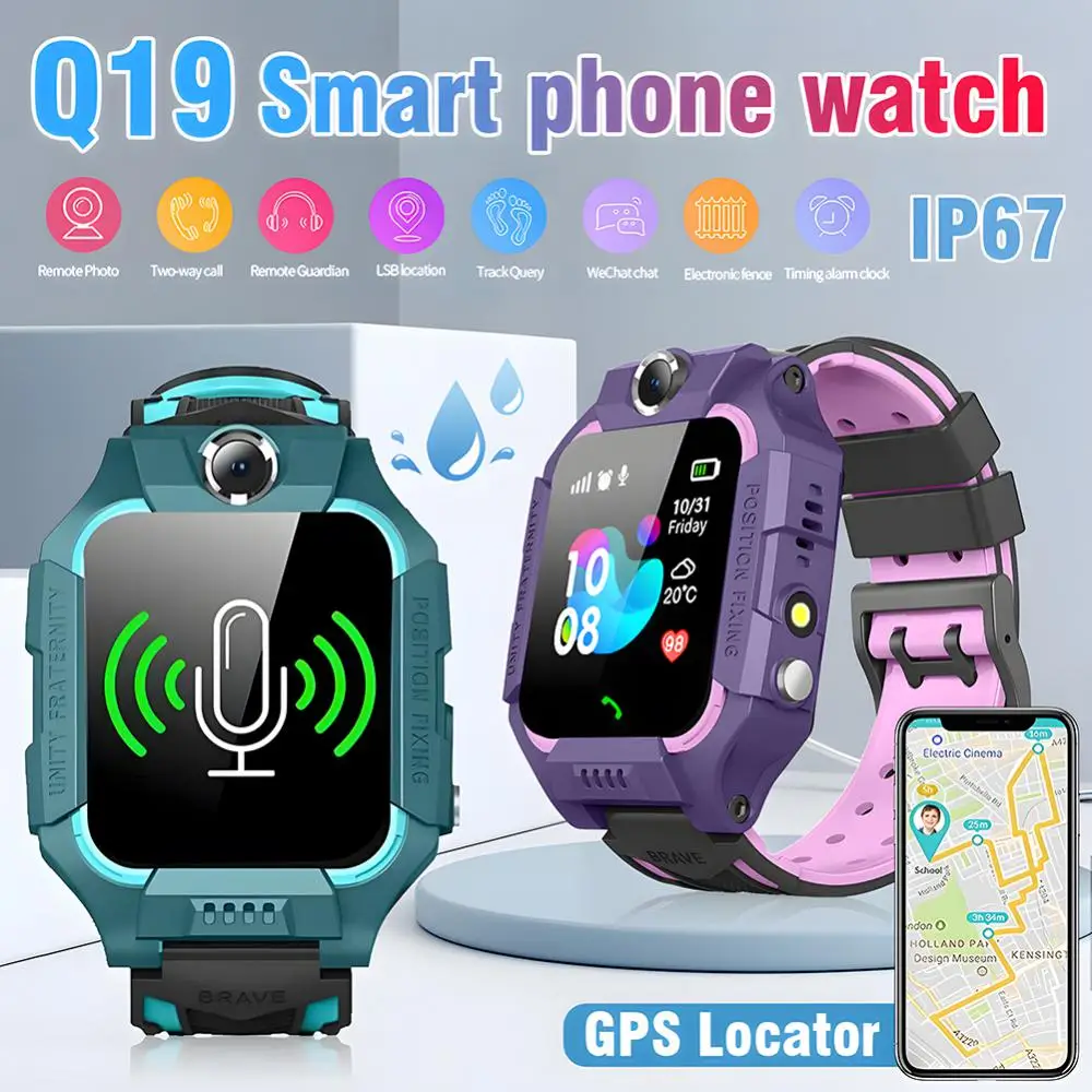 

Kids Smart Watch GPS Tracker Phone Call Phone Smartwatch For Children SOS Photo Waterproof Camera LBS Location Gift for Boy Girl