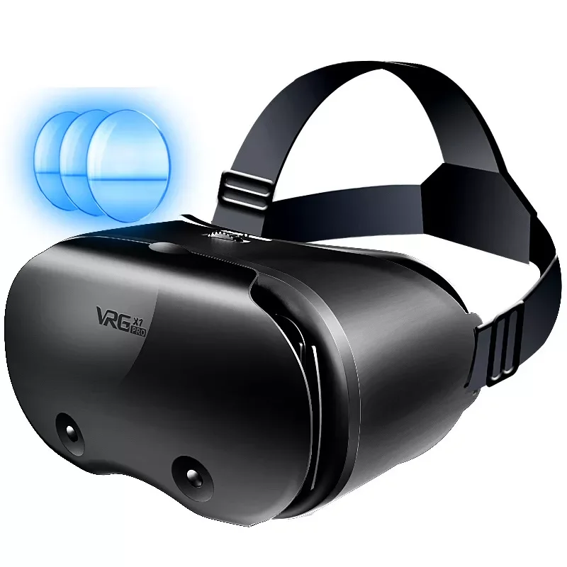 

NEW2023 3D Helmet Virtual Reality VR Glasses For 5 To 7 Inch Smartphones 3D Glasses Support 0-800 Myopia VR Headset For Mobile P