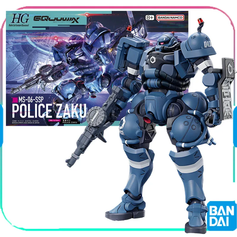 Фото Bandai оригинальный GUNDAM HGUC MSGG POLICE ZAKU RFV 1/144 аниме фигурка в сборе модель игрушки Коллекционная модель украшения подарки №2