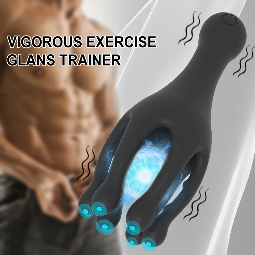 Массажер для тренировки головки Мужской мастурбатор вибрирующий пенис ...