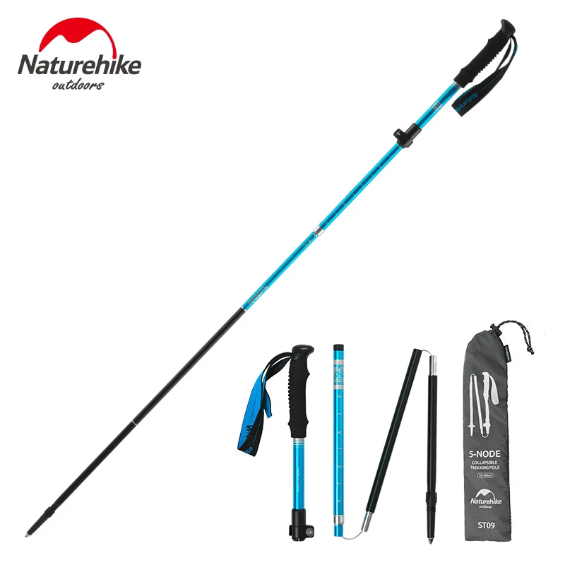 

Naturehike Trekking Poles Ultralight Hiking Pole Trekking Stick Folding Walking Pole Telescopic Stick Collapsible Walking Sticks