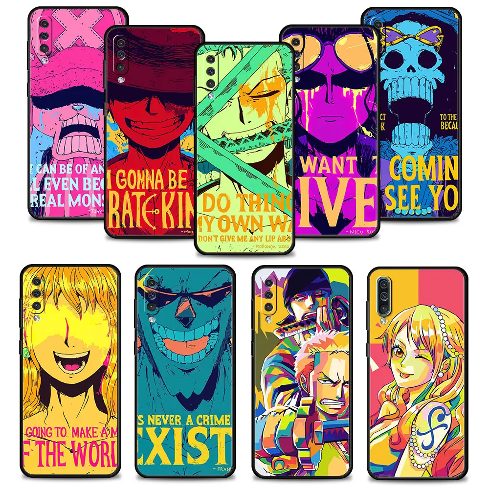 

For Samsung A20s A10 A40 A20e A10s Note 20 Ultra 10 A70 A30 A50 A03s M52 5G One Piece Color Painting Art Phone Funda Official
