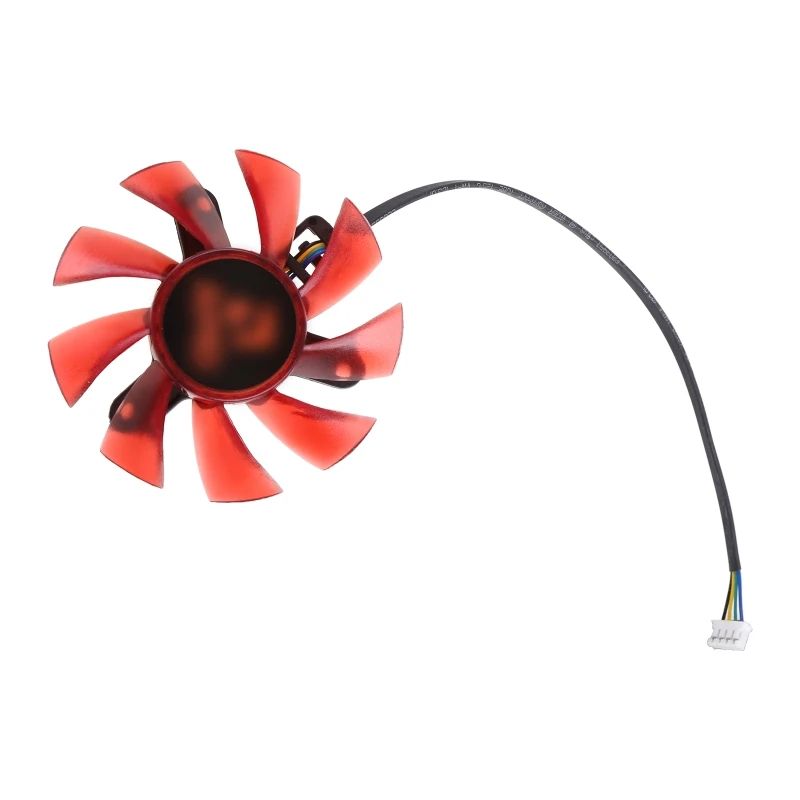 

1Pc 75mm/2.95in Original Red FD8015U12S VGA Fan for AMDRX570 580 Radiator Graphics Card Cooling Fan 4Pin 12V 0.5A