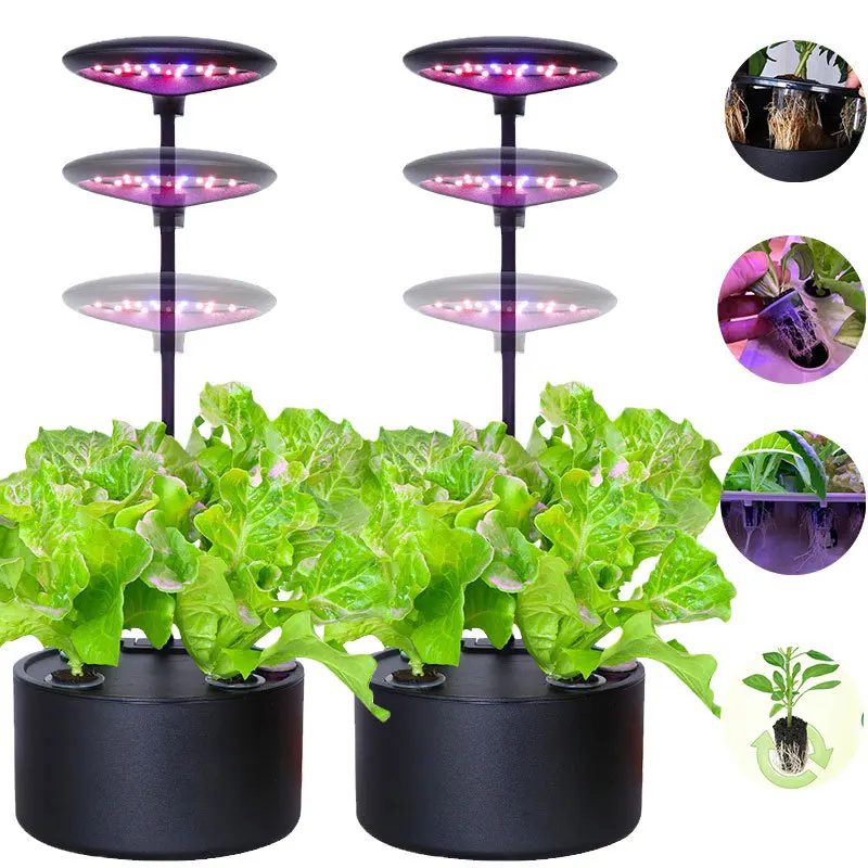 Home Hydroponic Intelligent Planter Cultivation Vegetable Equipment Household Hydroponic Plant Pot Box Water Cultivation System