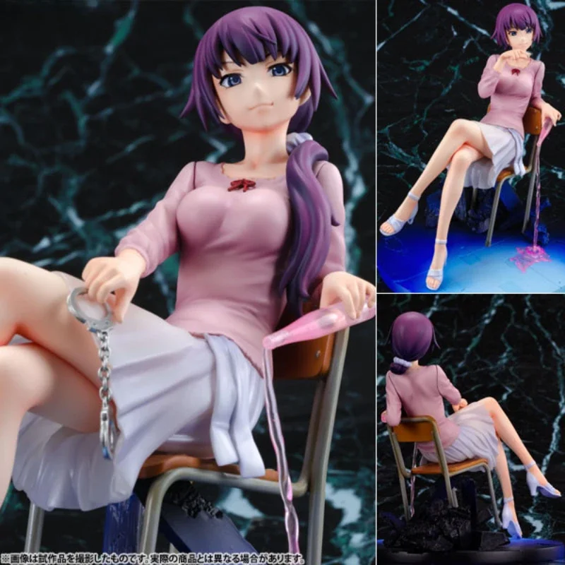 100% оригинал: Bakemonogatari Senjougahara Hitagi 1/8 ПВХ фигурка аниме модель игрушки коллекция