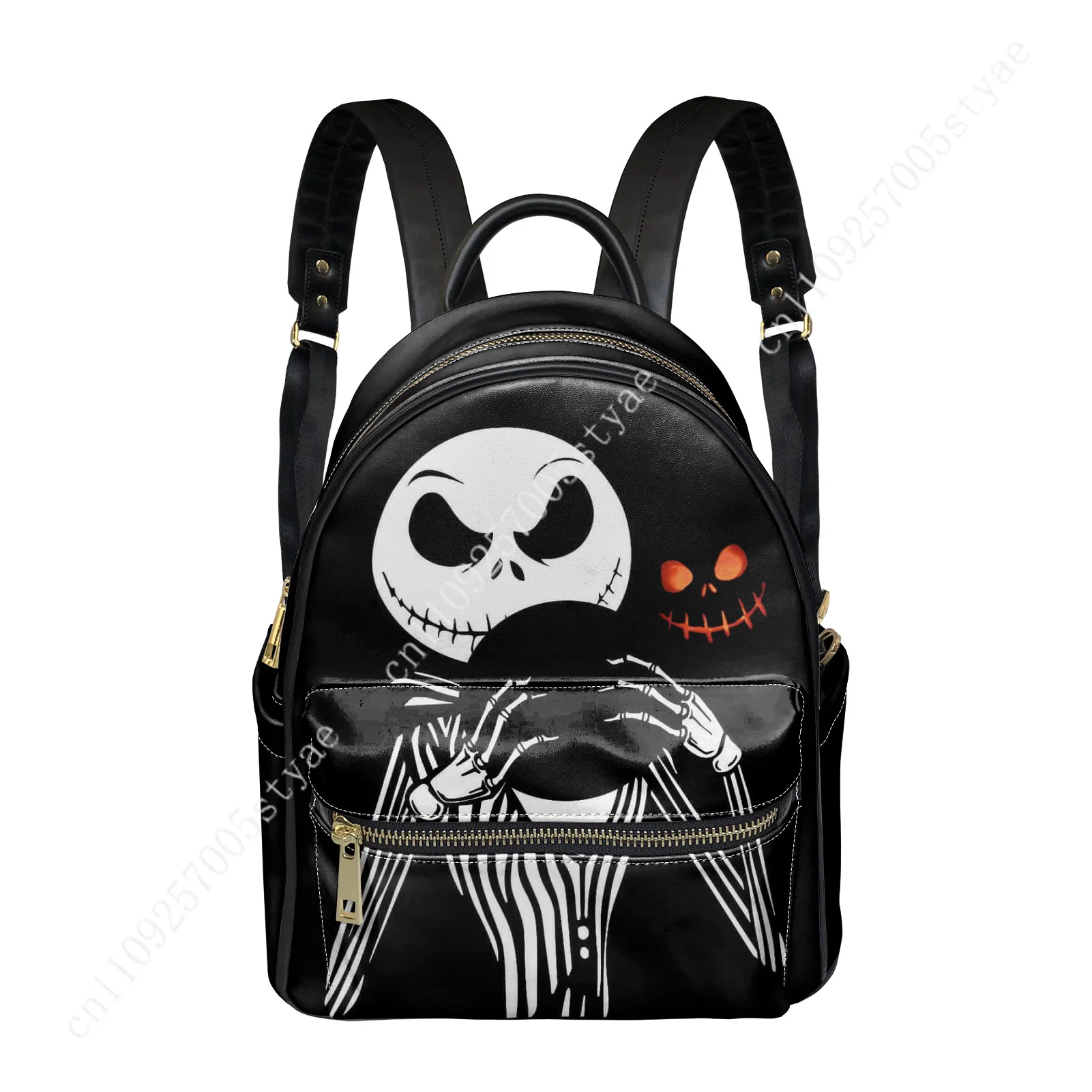 Фото Рюкзак Disney Jack Skellington Christmas Nightmare для женщин и мужчин, сумка на два плеча, деловая дорожная сумка, рюкзак для книг, подарочный рюкзак на каждый день №3