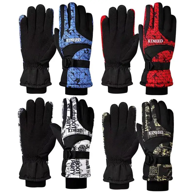 

Winter Skiing Gloves Thermal Full Finger Snowboard Gloves Outdoor Cycling Gloves For Snow Skiing Sports Accessories