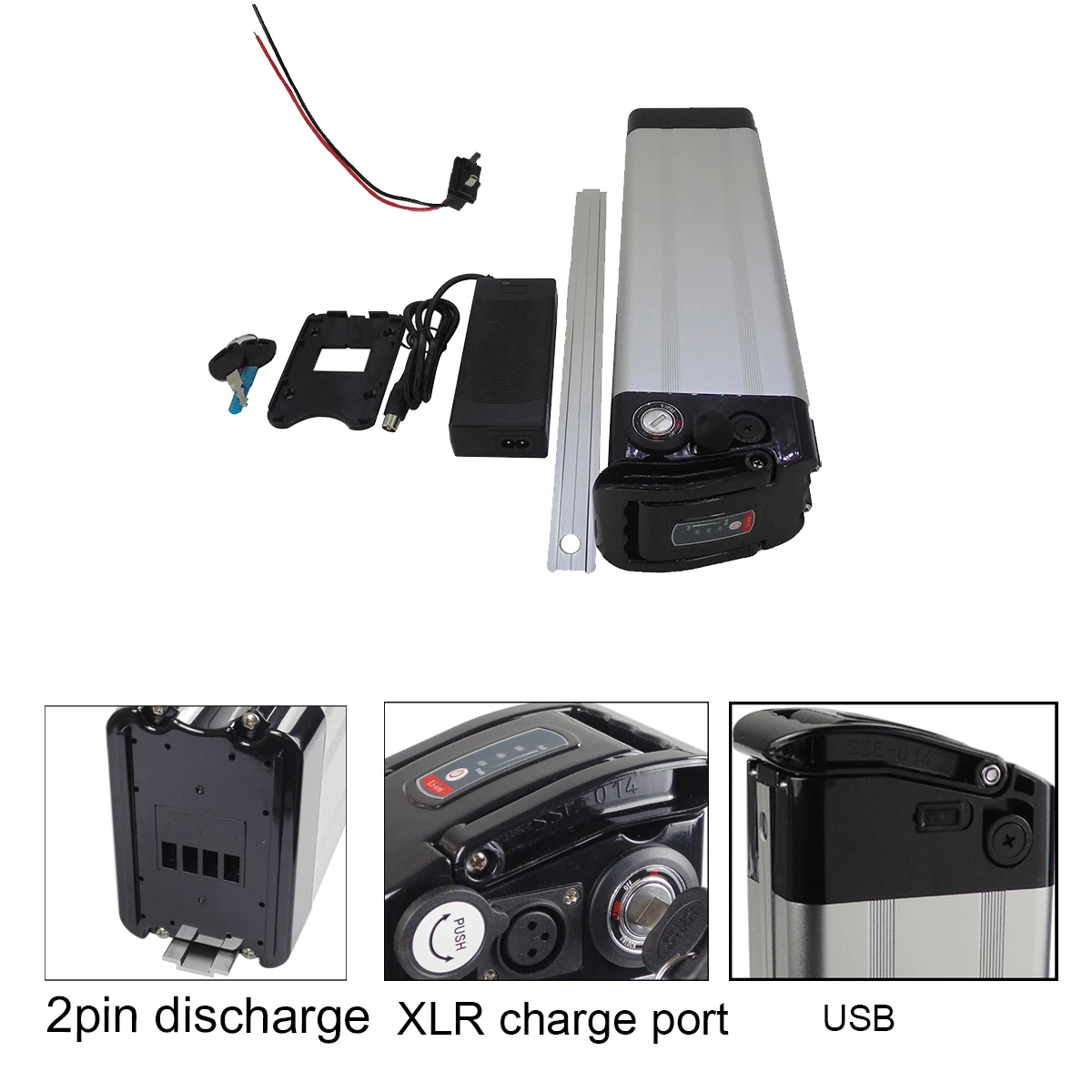 Аккумулятор для электронной сигареты Velec Silver Fish сменная батарея с usb 36 В 10 4 Ач 13 15 17