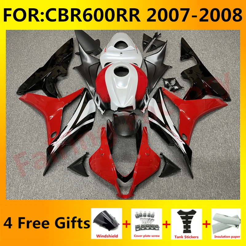 

New ABS Motorcycle Whole Fairings Kit for CBR600RR F5 2007 2008 CBR600 RR CBR 600RR 07 08 Bodywork full fairing set red black