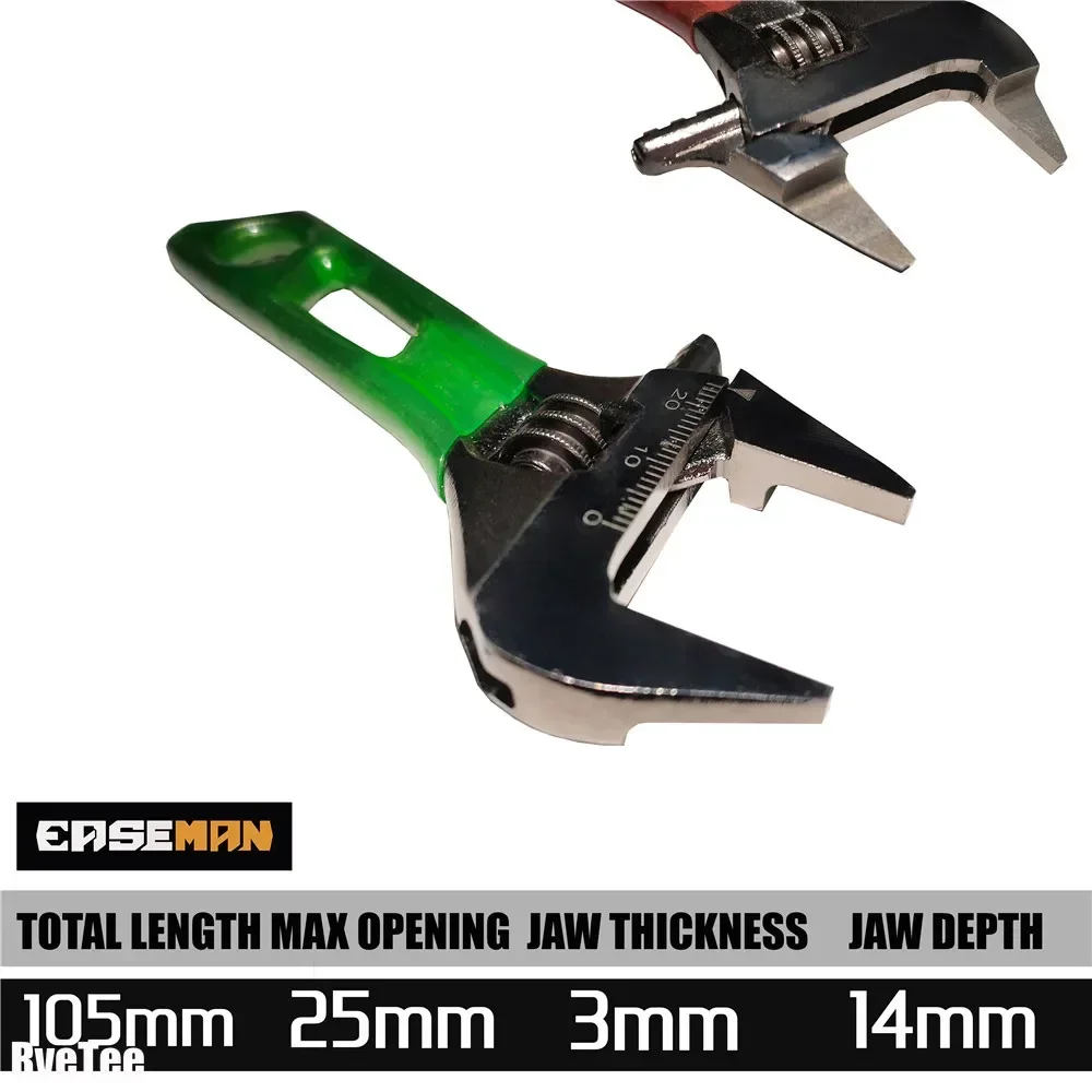 

Ультратонкий разводной ключ 3 мм, сантехнические автомобильные инструменты, мини-ключ для ванной комнаты для механика, слевателя, электрика, ручные инструменты