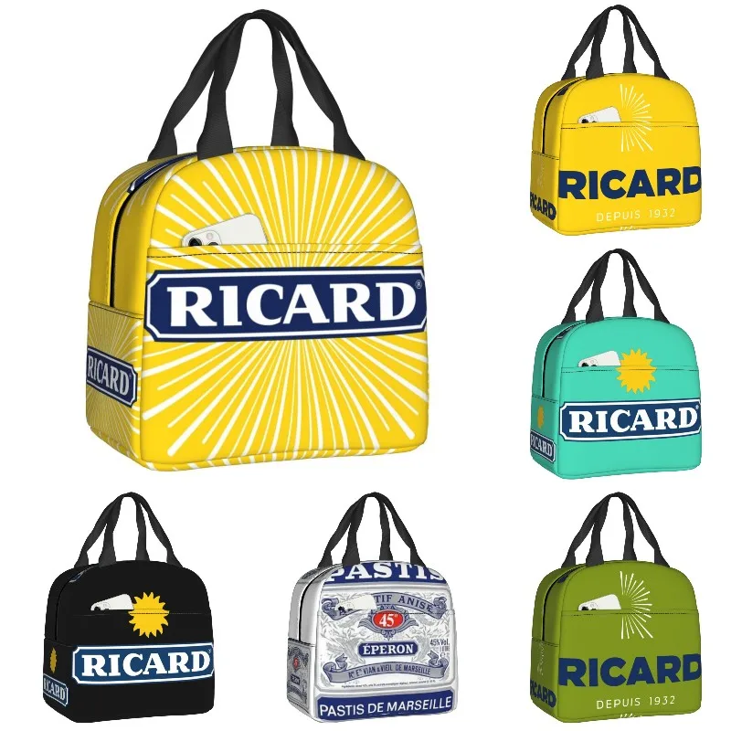

Marseille France Ricard Aperitif Anise Insulated Lunch Bag Great Buffalo Sun Waterproof Thermal Cooler Lunch Box Women Kids