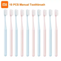 mijia 10pcs toothbrush manual soft superfine round brush deep cleaning tartar tooth brush original