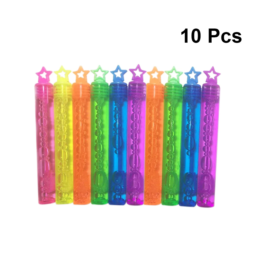 

10PC Bubble Wand Set Bubble Wand Wedding Bubble Wands Kids' Bath Bubble Wand Bottle Bubble Sticks