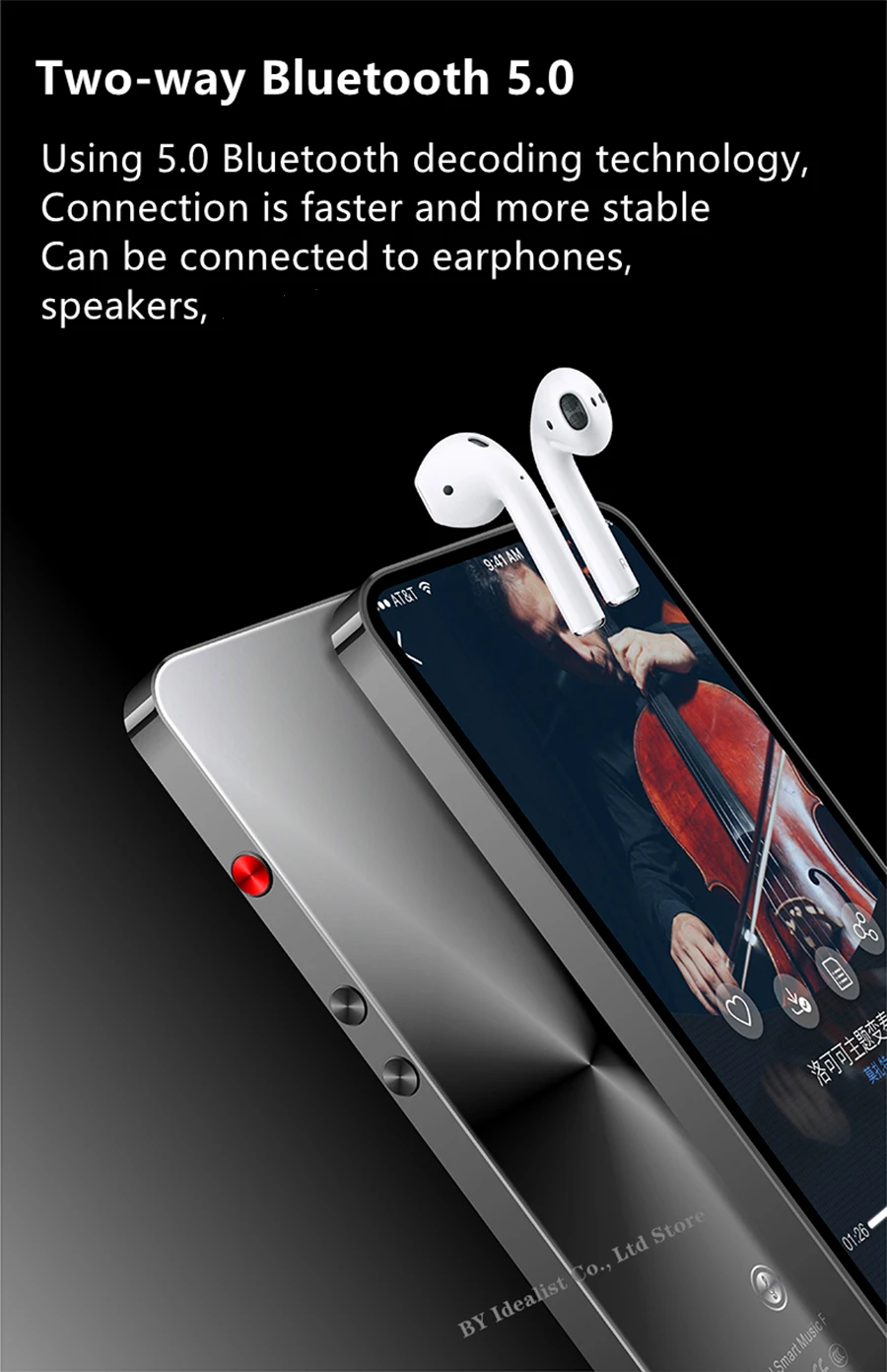 Многоязычный Android Mp4 плеер Google Play Wifi MP4 16 Гб Сенсорный экран видео Bluetooth Mp3