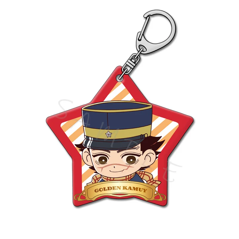 Брелок для ключей с аниме «Золотой камуй», Sugimoto Saichi Kochoube Asuko, акриловый, с ремешком, фигурка, подвесные аксессуары, 6 см