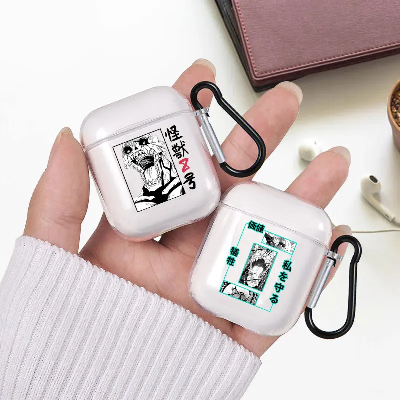 

Japan Anime Kaiju No.8 Soft Silicone transparent Case for Apple Airpods 1 2 Cases Airpods Earphone Cover Air Pods Pro 3 Coque