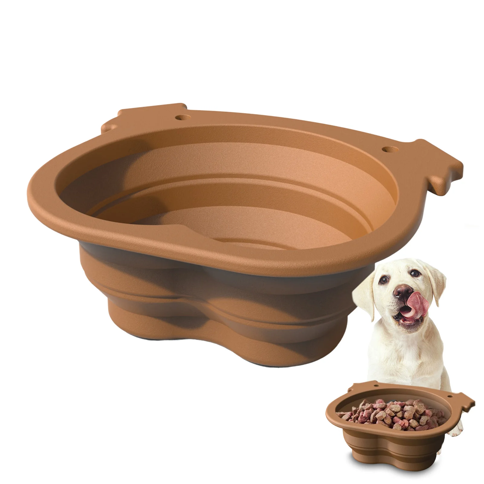 

1pcs Portable Travel Bowl Dog Feeder Water Food Container Silicone Small Medium Dog Pet Accessories Folding Dog Bowl Outfit