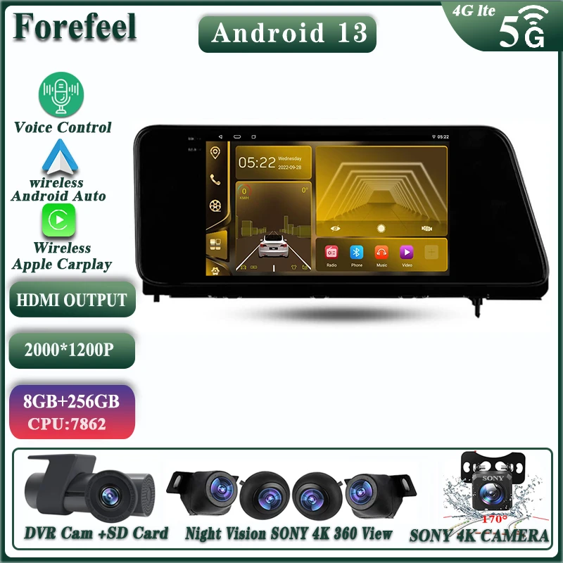 

Автомобильный мультимедийный плеер, стерео-система под управлением Android 12, с GPS Навигатором, для Lexus RX200t, RX270, RX300, RX350, RX350L, RX450h, AL20, IV, 2015 - 2019