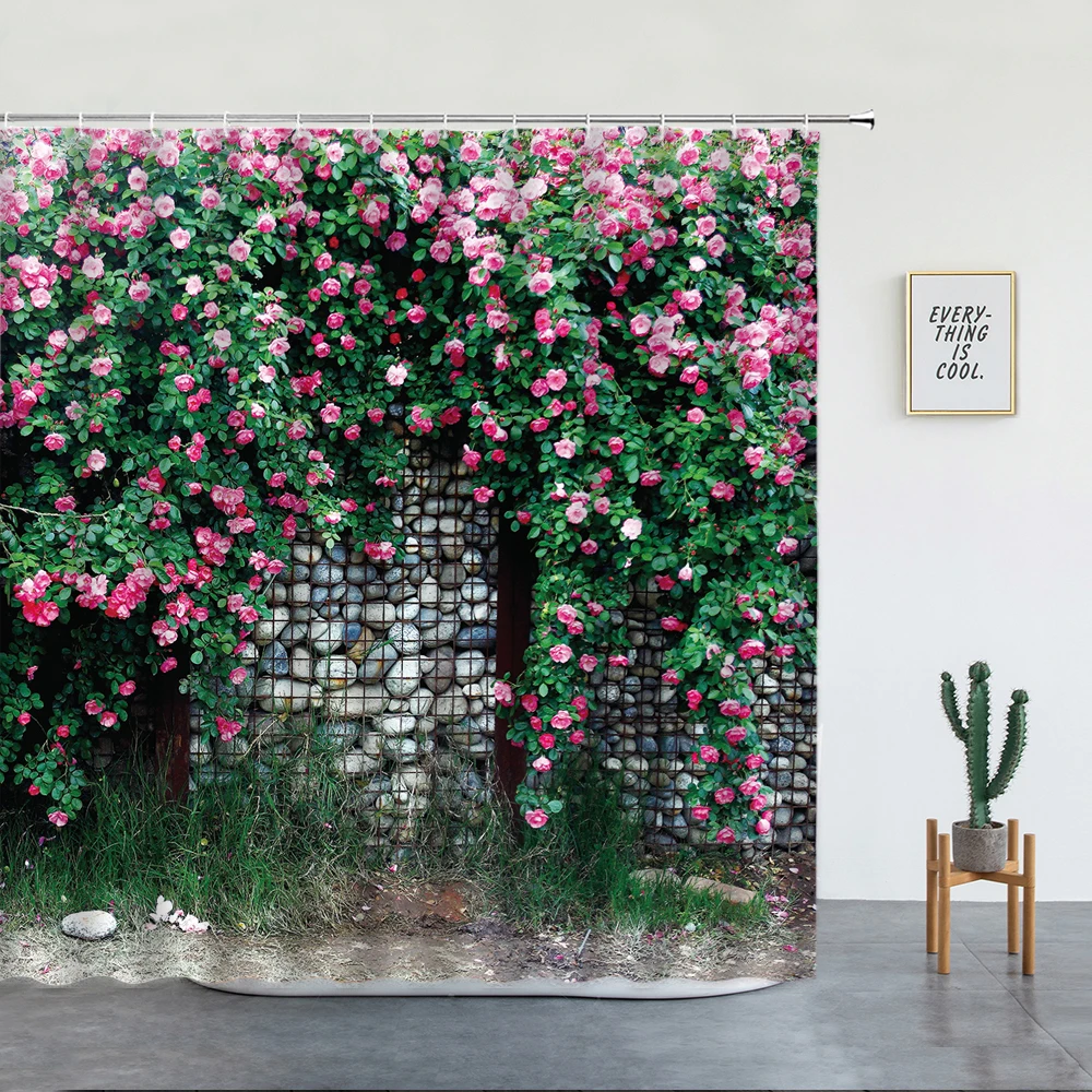 

Curtains Waterproof Polyester Fabric Cortinas De Baño Shower Curtains Rideau De Douche