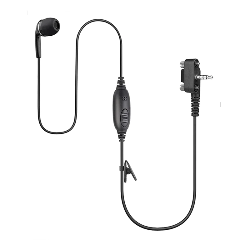 1-Wire Earbud Rubber Earpiece and Mic Headset, Compatible with Motorola Vertex Standard VX-261 EVX-261 EVX-531 EVX-534 VX-231