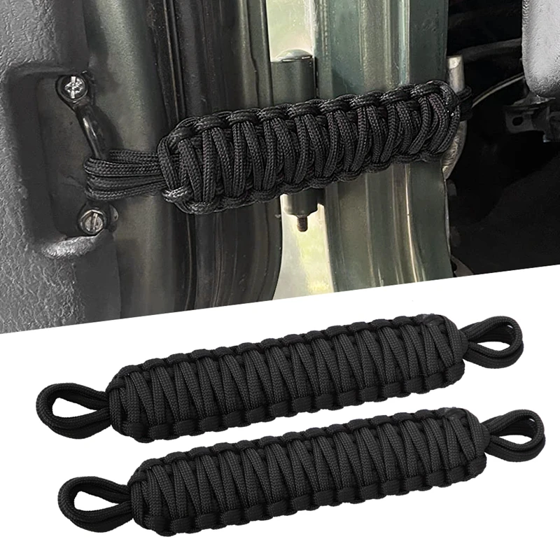 

Car Door Restriction Limit Protection Belt Adjustable Door Limiting Strap Hinge Rope for Jeep Wrangler CJ YJ TJ JK JKU 1997-2017