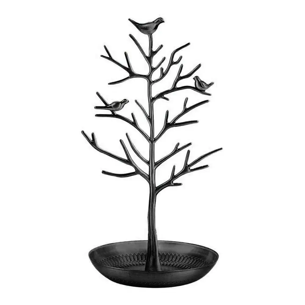 

Organizer Display Stand Alloy Jewelry Tree Holder Tower for Earring Necklace Ring Key holder jewelry hanger display stand