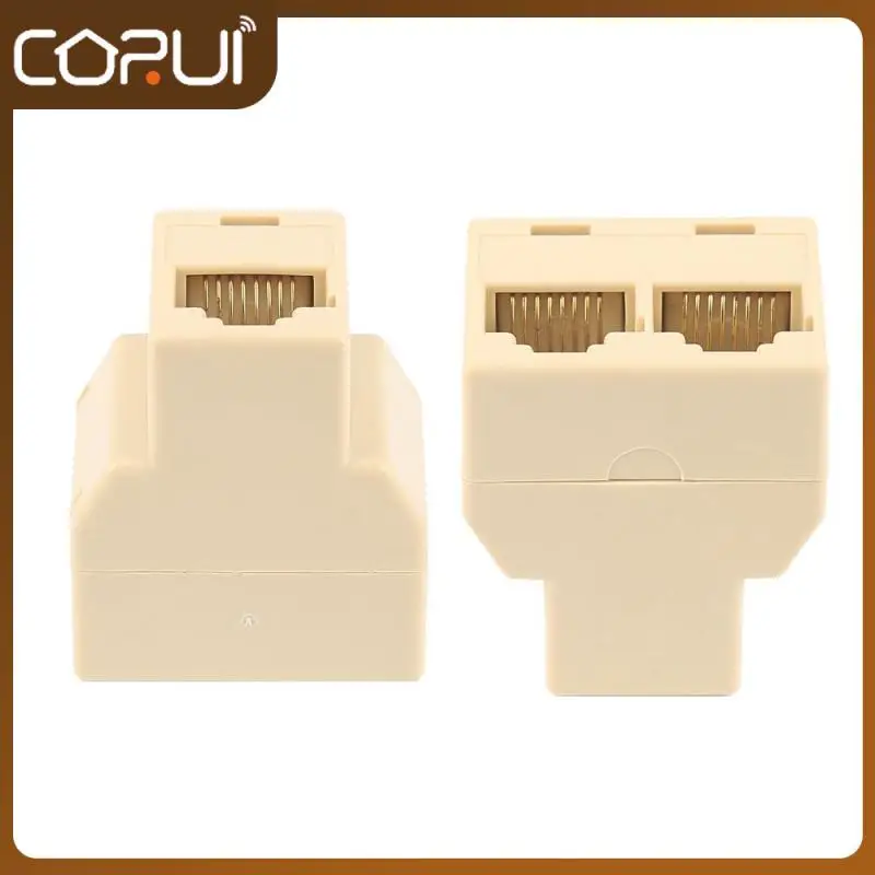 

Female Rj45 Ethernet Cable Adapter Extender Lan 8p8c Modula Cat5 6 Plug Network Splitter For Laptop 1 To 2 Socket Lan Port