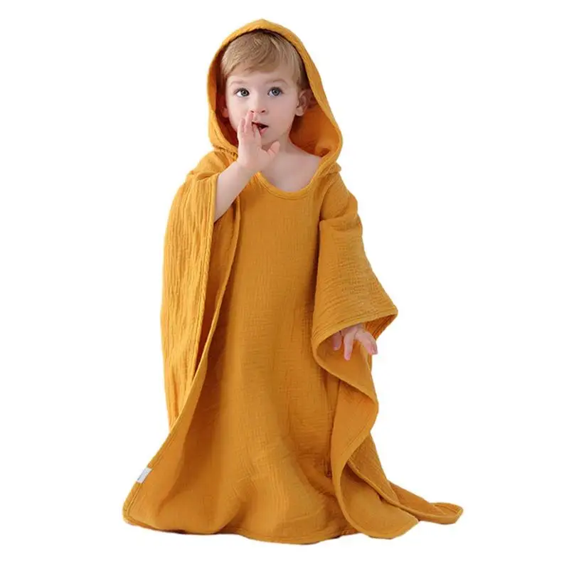 

Hooded Baby Swim Towel Absorbent Blanket Infants Poncho Bathrobe For Bath Beach Pool After Shower Baby Essentials Applicable For