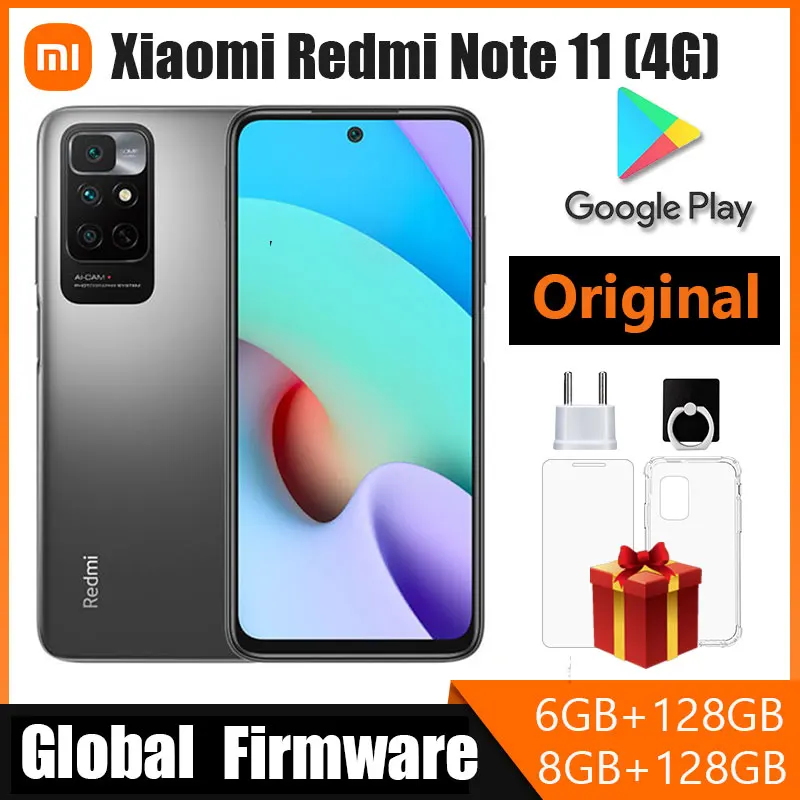 

Redmi Note 11 4G Smartphone Xiaomi Helio G88 Mobile Phone 50MP Camera 90Hz Refresh Android Cellphone Global Rom