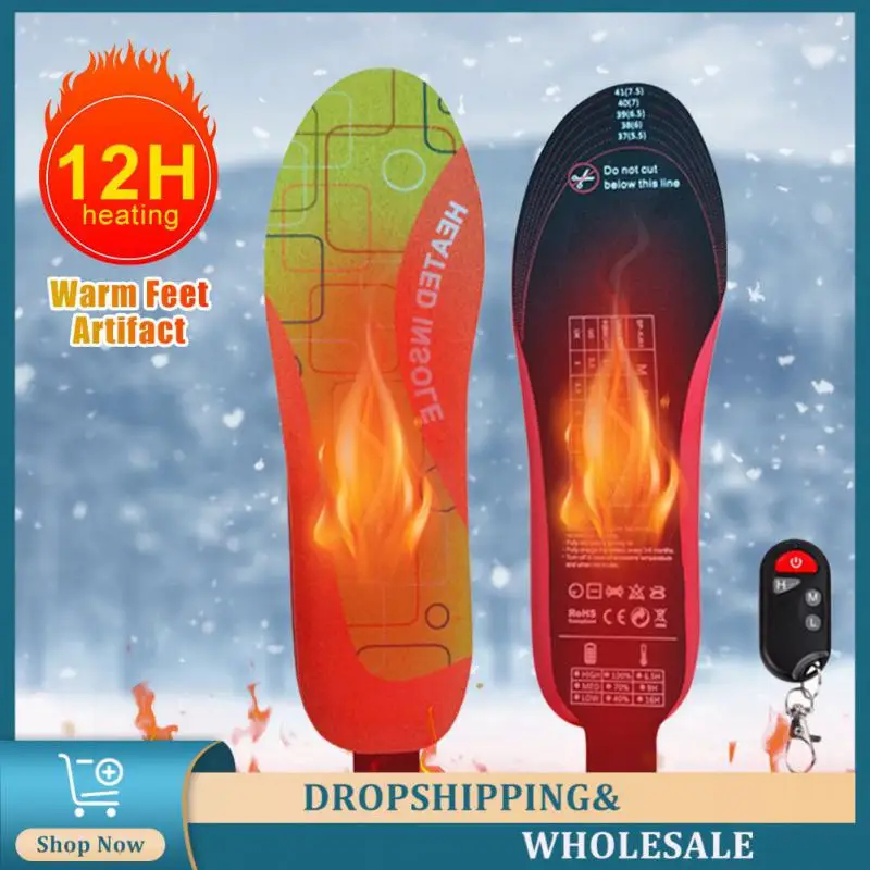 

Стельки с электрическим подогревом, светодиодные, с беспроводным дистанционным управлением, с зарядкой от USB, с электрическим подогревом, 12 часов нагрева