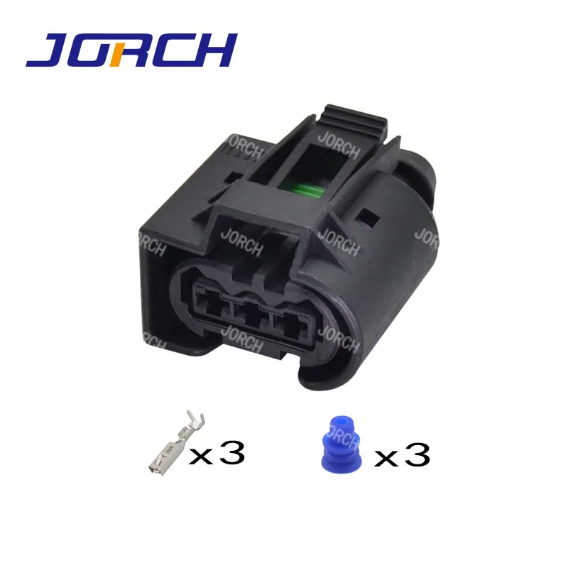 

10 pcs kits 3 pin way Kostal waterproof female housing plug wire harness connectors 22140492050 09 4413 11 for BMW mercedes-benz