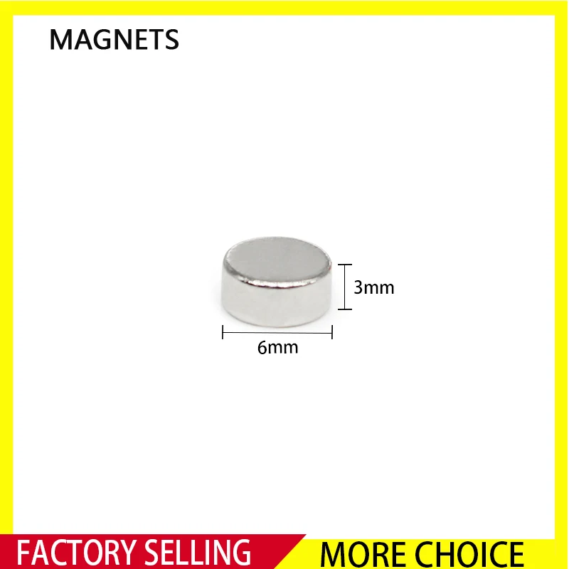 

20/50/100/200/300/500PCS 6x3 Small Round Powerful Magnetic Magnets N35 Neodymium Magnet Disc 6x3mm Rare Earth Magnets Strong 6*3