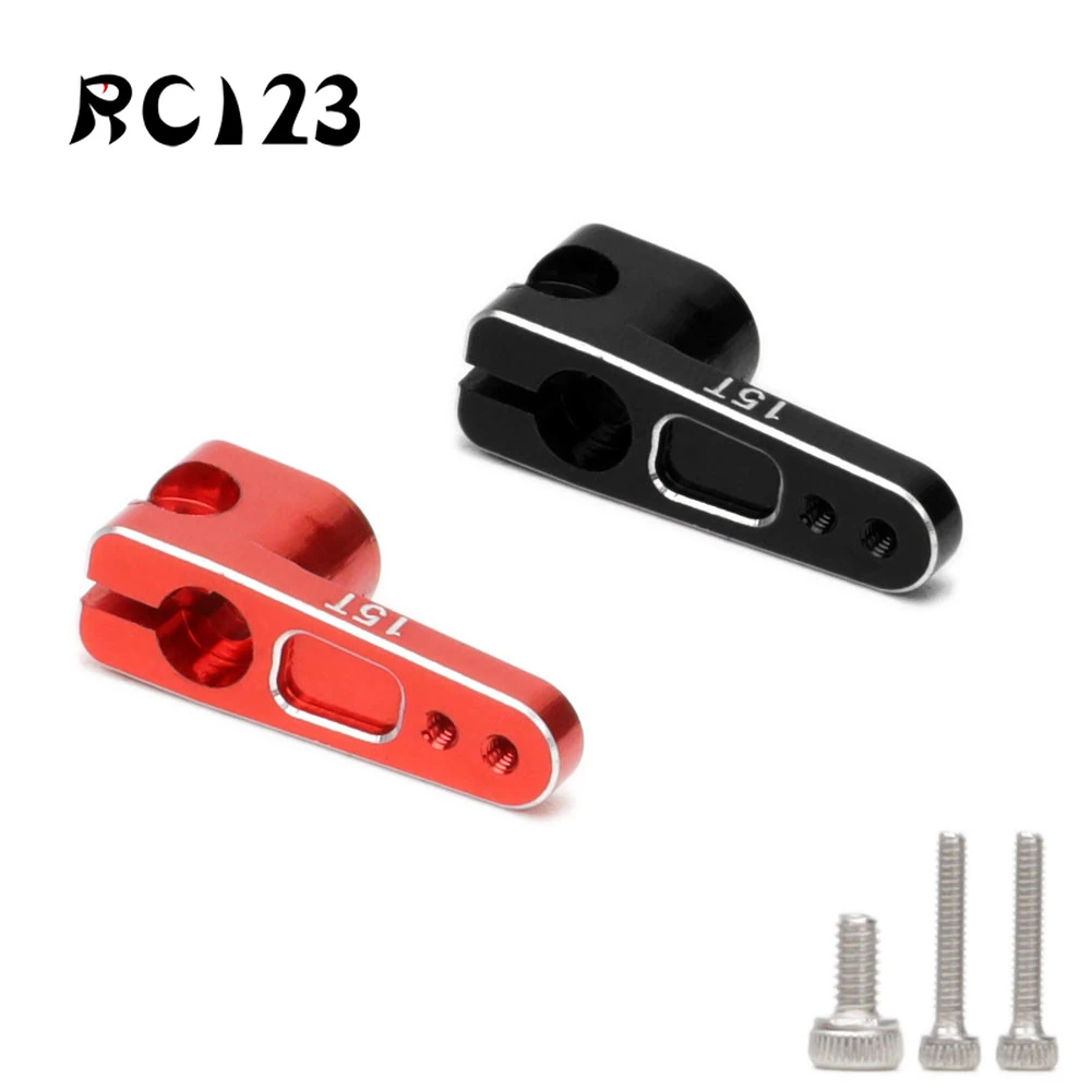 Рычаг рулевого механизма из алюминиевого сплава с сервоприводом 15T для радиоуправляемого гусеничного автомобиля 1/24 Axial SCX24 EMax ES08MA II обновленные детали