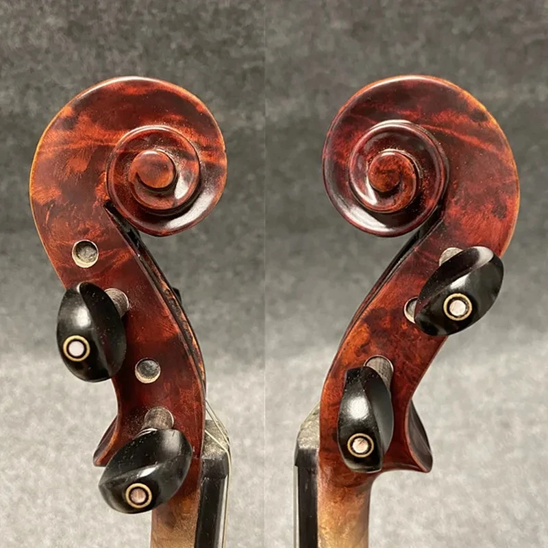 Фото Скрипка из кленового дерева в стиле Strad SONG master bird's eye 4/4, звук чистый и мелодичный #15118 №4