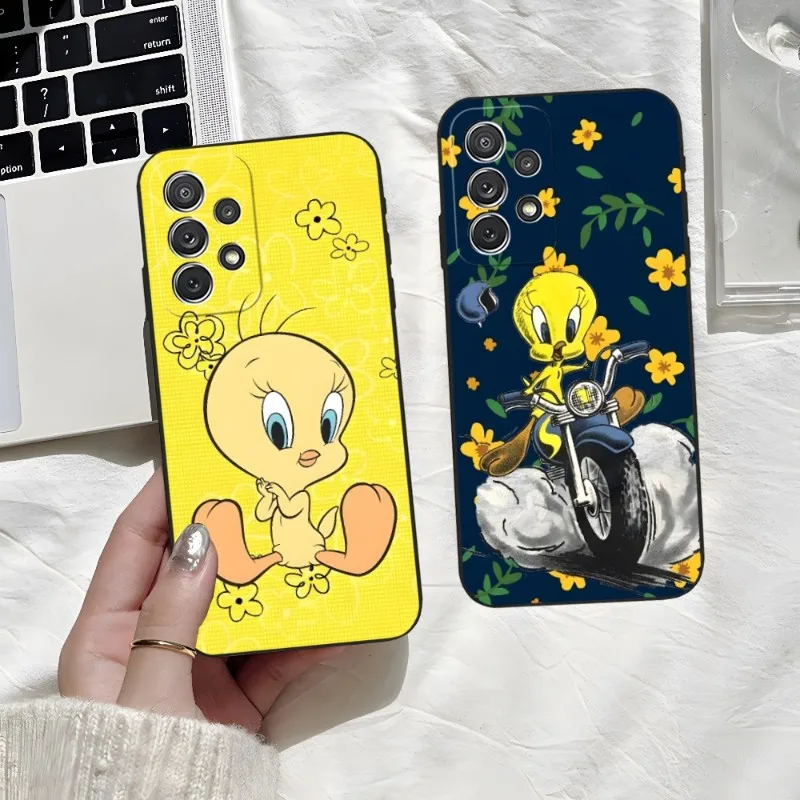 Мультяшный твиety птица пиолин чехол для телефона Samsung Galaxy S30 S23 S21 S22 S20 Ultra Fe S10 S8 S9 Note 20 10 Pro Plus задняя крышка