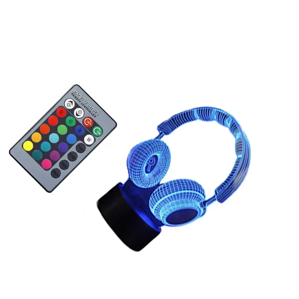 

Colorful 3D Night Lamp Touch Controlled Indoor Tabletop LED Light