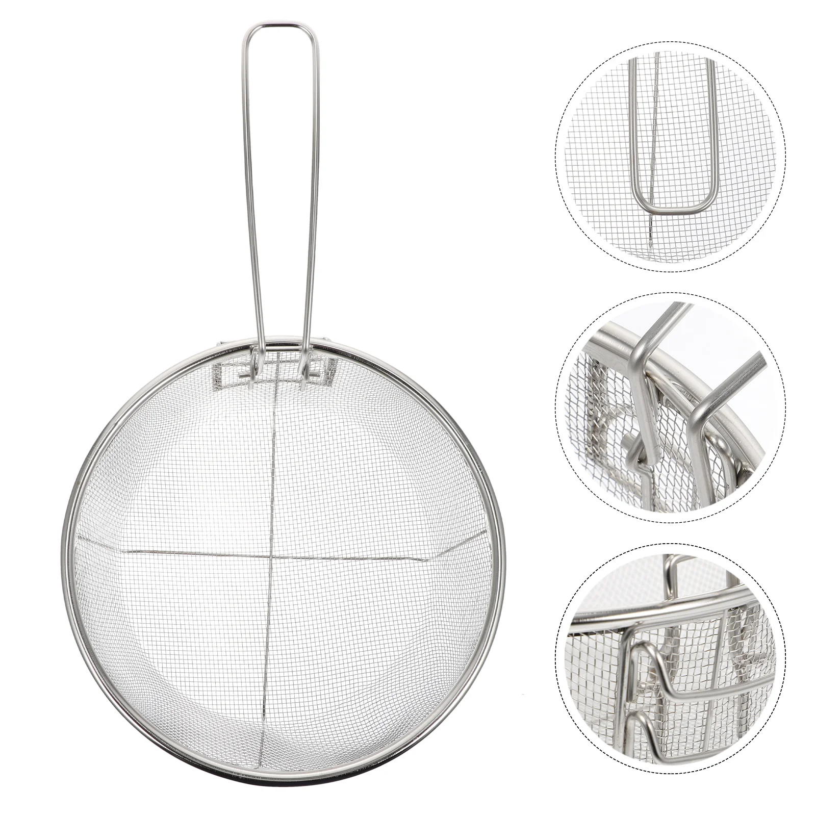 

Deep Fry Net Home Fryer Fryer Basket Fry Basket Collapsible Strainer Stainless Steel Frying Basket Turkey Mesh Deep Fryer