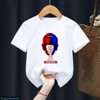 newly childrens tshirt taekwondo fighter korean martial art kick and punch graphic print t shirt for boys summer toddler tshirt