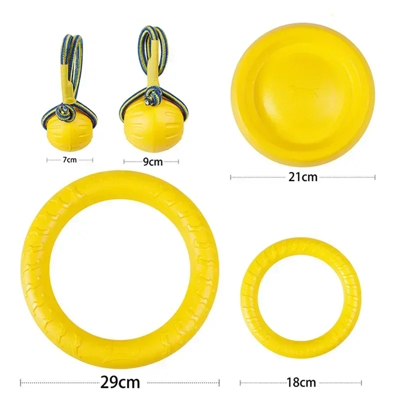 Игрушки для собак летающие диски тренировочное кольцо из ЭВА больших и