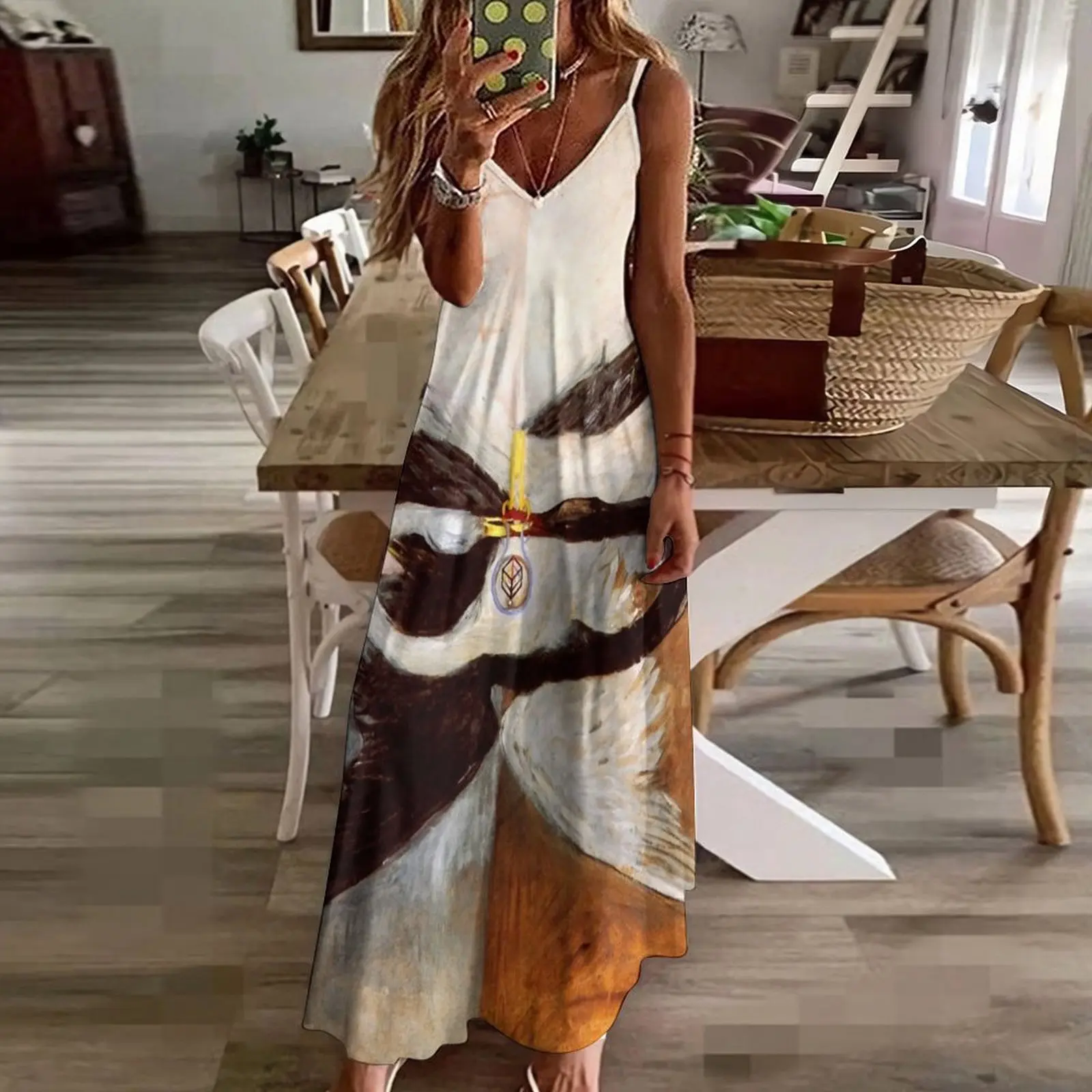 Хилма а Клинт Лебедь No. 24 Группа IX-SUW 1965. Платье без рукавов. Женские летние платья.