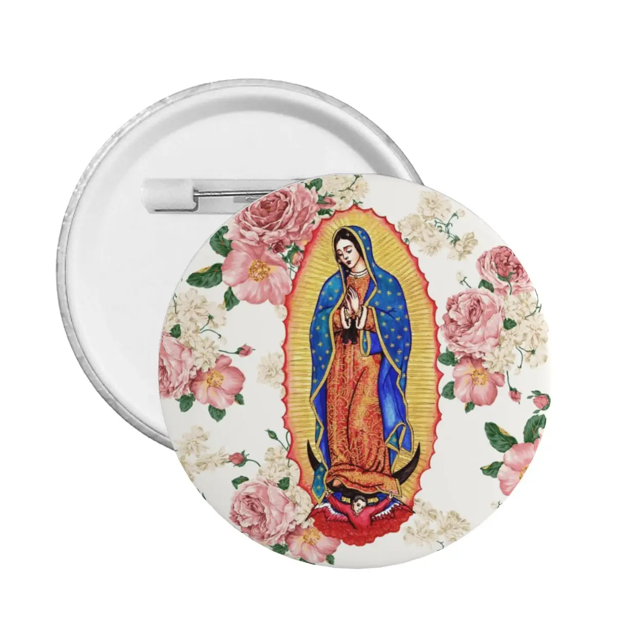 Булавка Дева Гуадалупе бейдж мексиканская католическая Мария одежда броши на