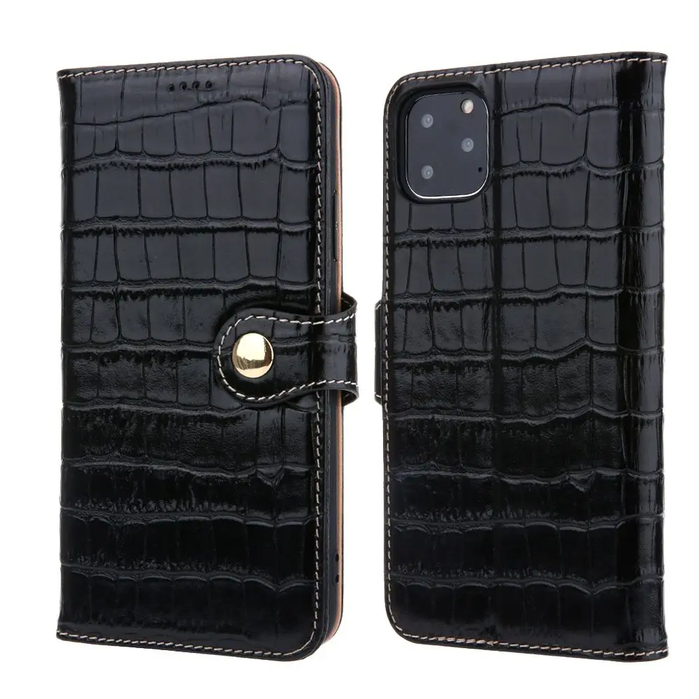 Luxury Genuine Leather Skin Wallet Phone Cases For Apple Iphone 13 12 11 Pro Max  Flip Cover Bag Case